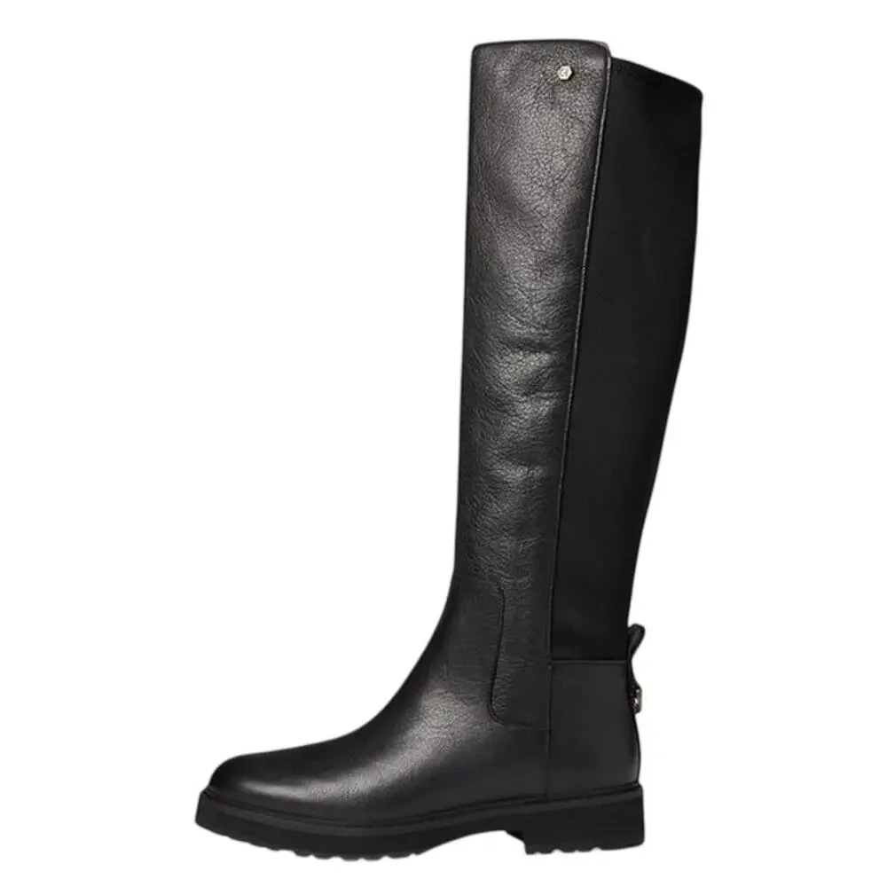 COLE HAAN Womens Greenwich Knee High Boots 6.5 M Black Leather Waterproof NWOB